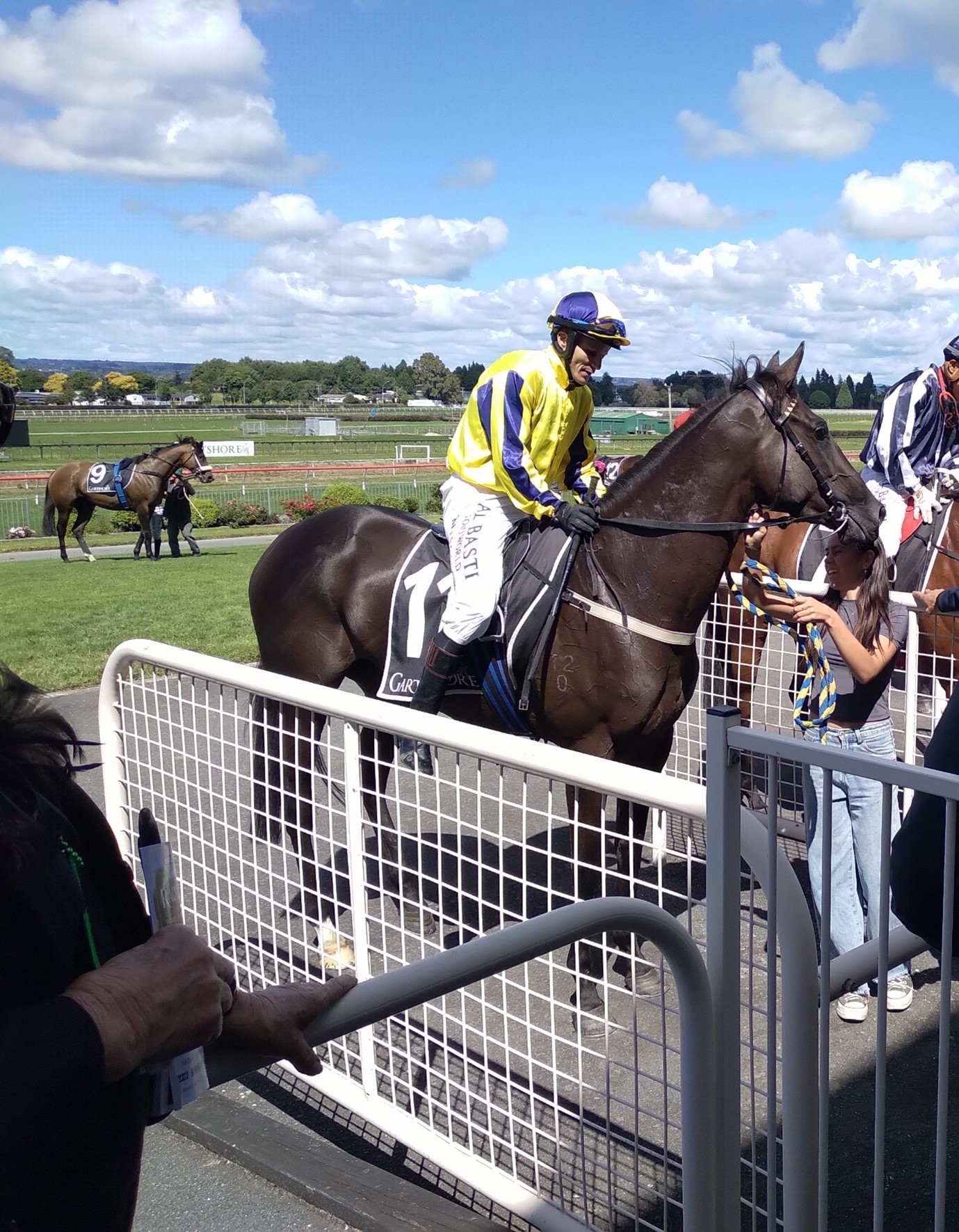 Black Opium and jockey Billy Jacobson - job done!